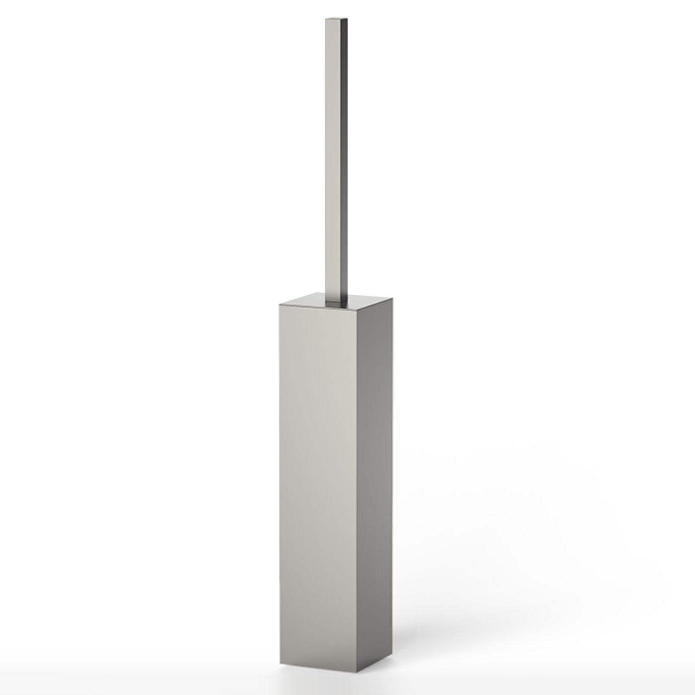 Corner Nickel Satined Standing Toilet Brush Holder by Decor Walther - |VESIMI Design| Luxury Bathrooms and Home Decor