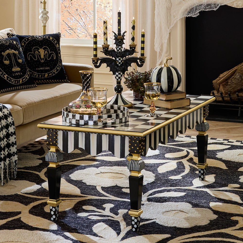 Courtly Check & Stripe Coffee Table by MacKenzie-Childs
