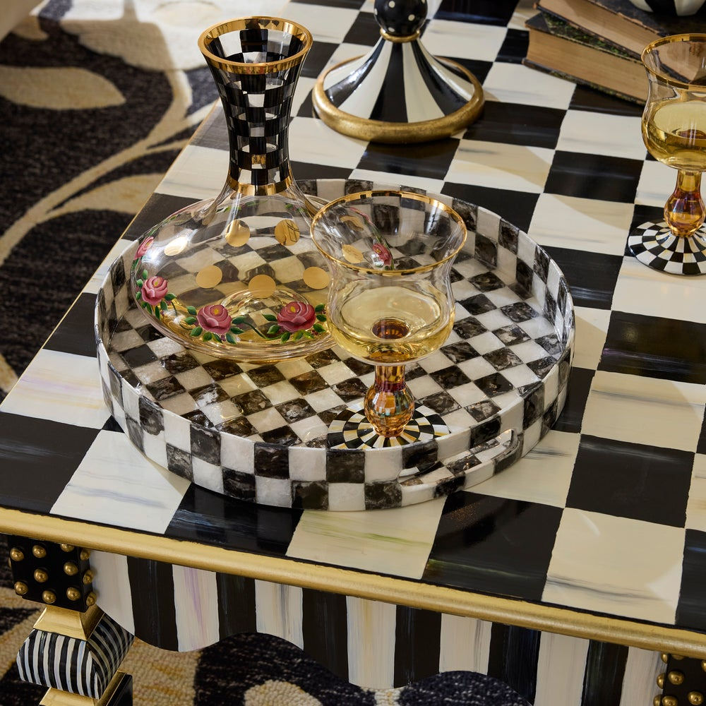 Courtly Check & Stripe Coffee Table by MacKenzie-Childs