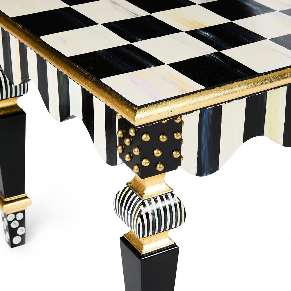 Courtly Check & Stripe Coffee Table by MacKenzie-Childs