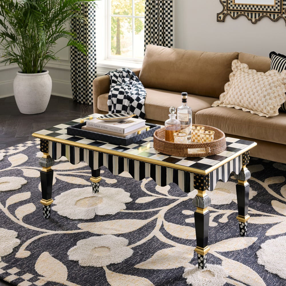 Courtly Check & Stripe Coffee Table by MacKenzie-Childs