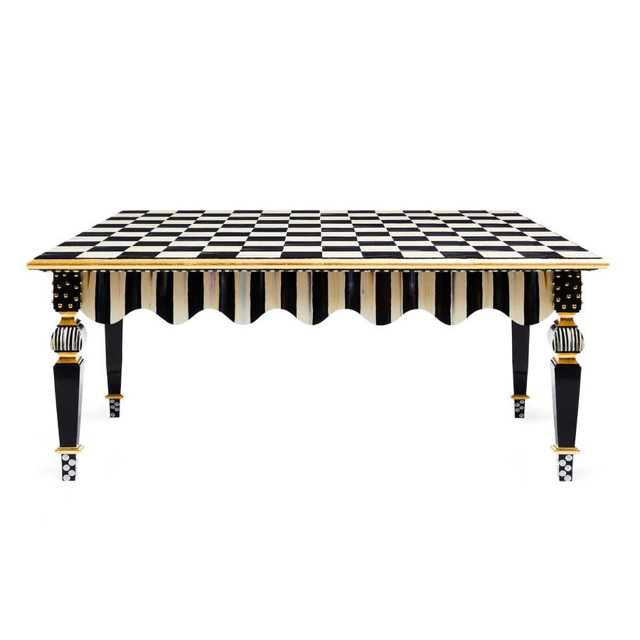 Courtly Check & Stripe Coffee Table by MacKenzie-Childs