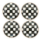 Courtly Check Appetizer Plates, Set of 4 - |VESIMI Design| Luxury Bathrooms and Home Decor