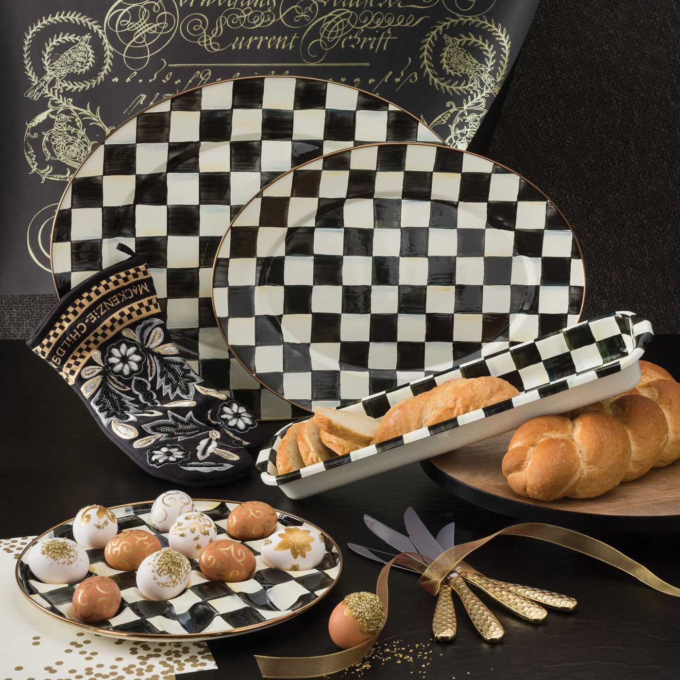 Courtly Check Baguette Dish - |VESIMI Design| Luxury Bathrooms and Home Decor