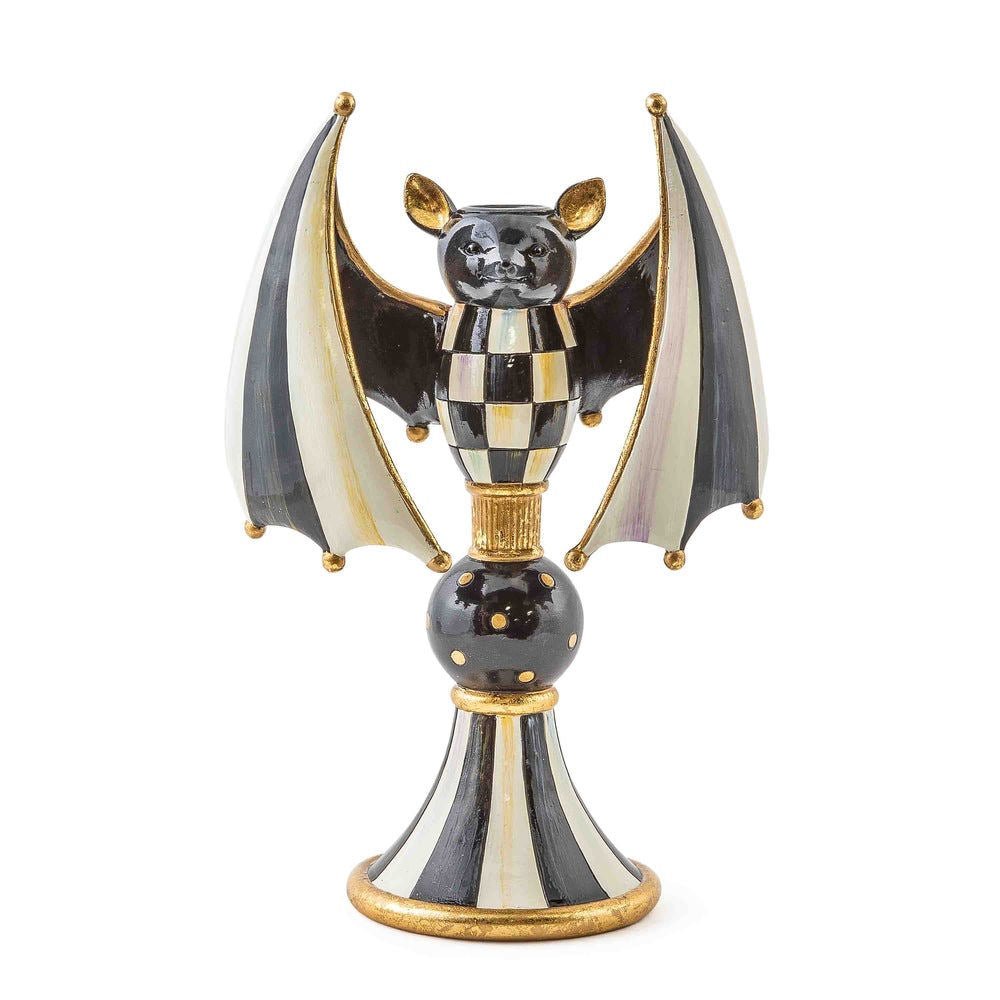 Courtly Check Bat Candle Holder by MacKenzie - Childs - |VESIMI Design|