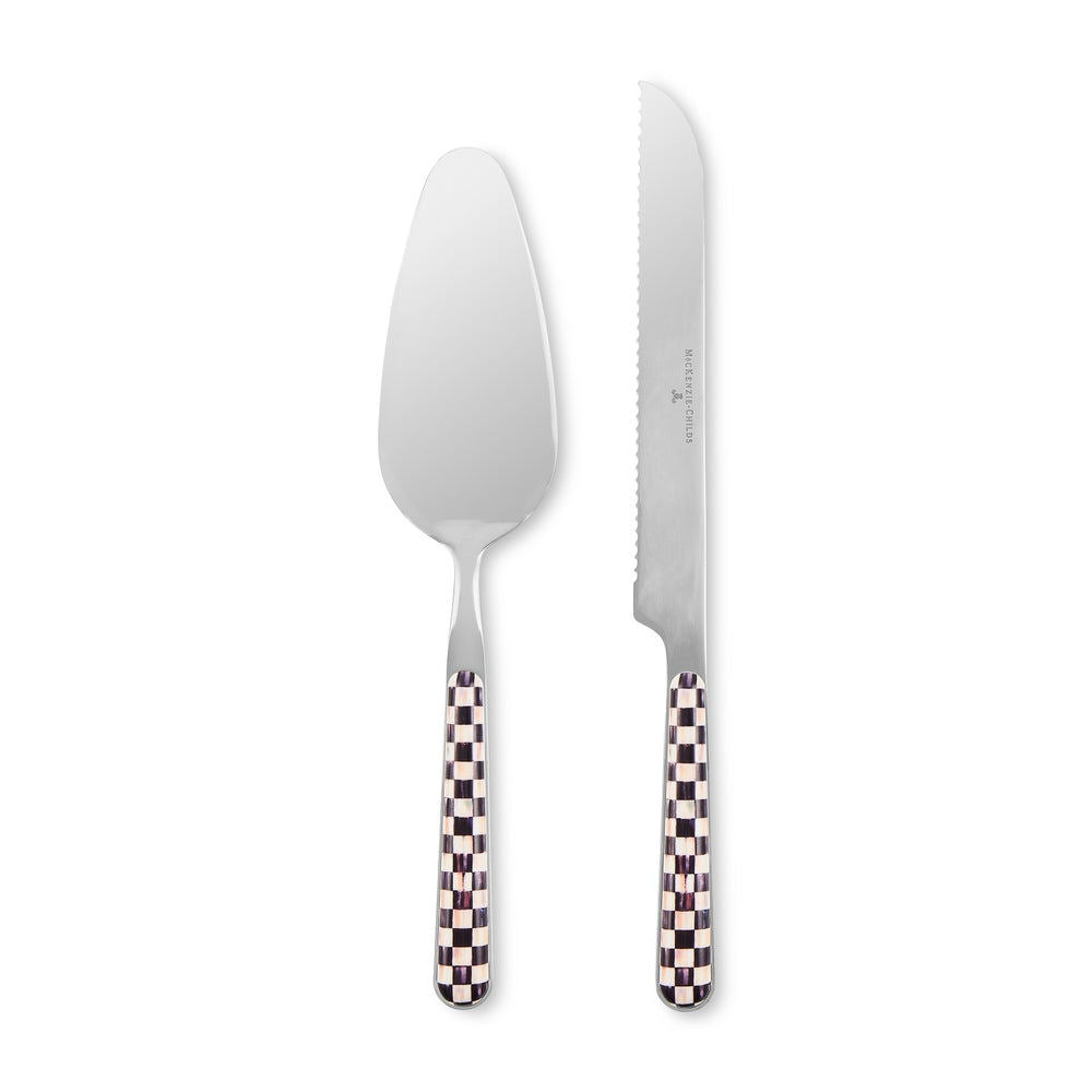 Courtly Check Bistro Cake Serving Set by MacKenzie-Childs