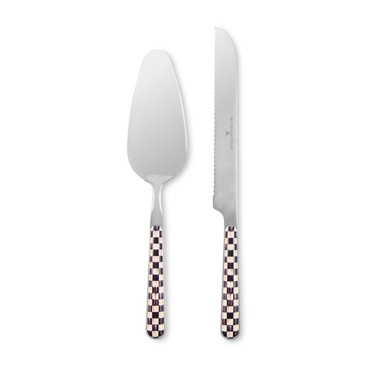 Courtly Check Bistro Cake Serving Set by MacKenzie-Childs