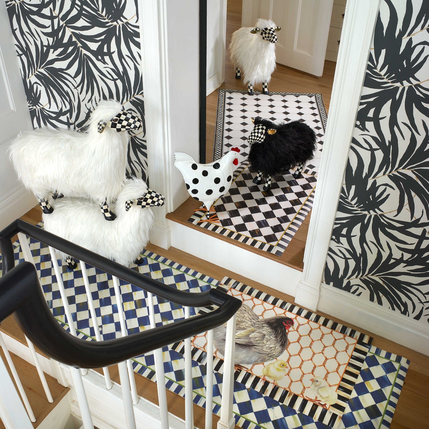 Courtly Check Black Sheep - Small - |VESIMI Design| Luxury Bathrooms and Home Decor