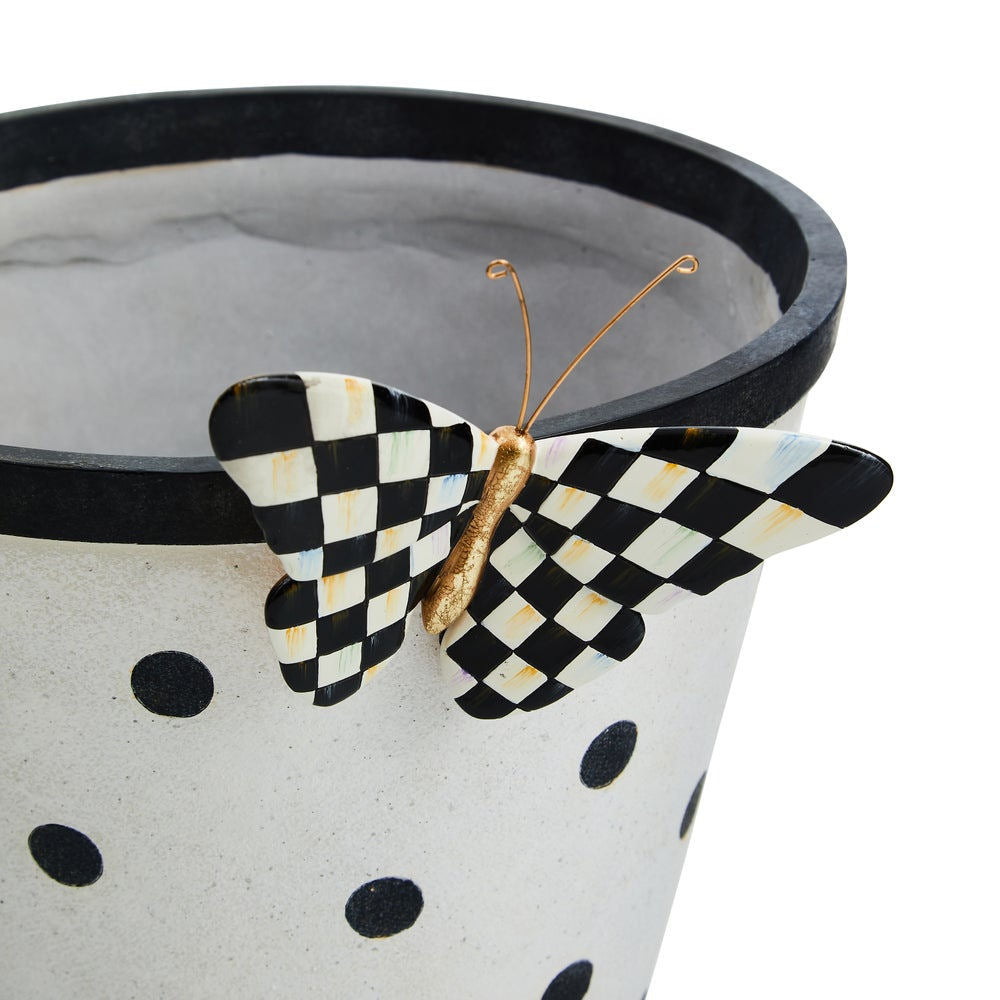 Courtly Check Butterfly Planter by MacKenzie-Childs