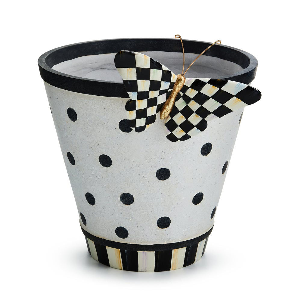 Courtly Check Butterfly Planter by MacKenzie-Childs