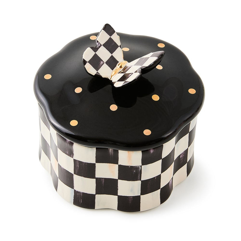 Courtly Check Butterfly Trinket Box by Mackenzie-Childs