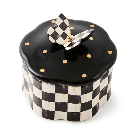 Courtly Check Butterfly Trinket Box by Mackenzie-Childs