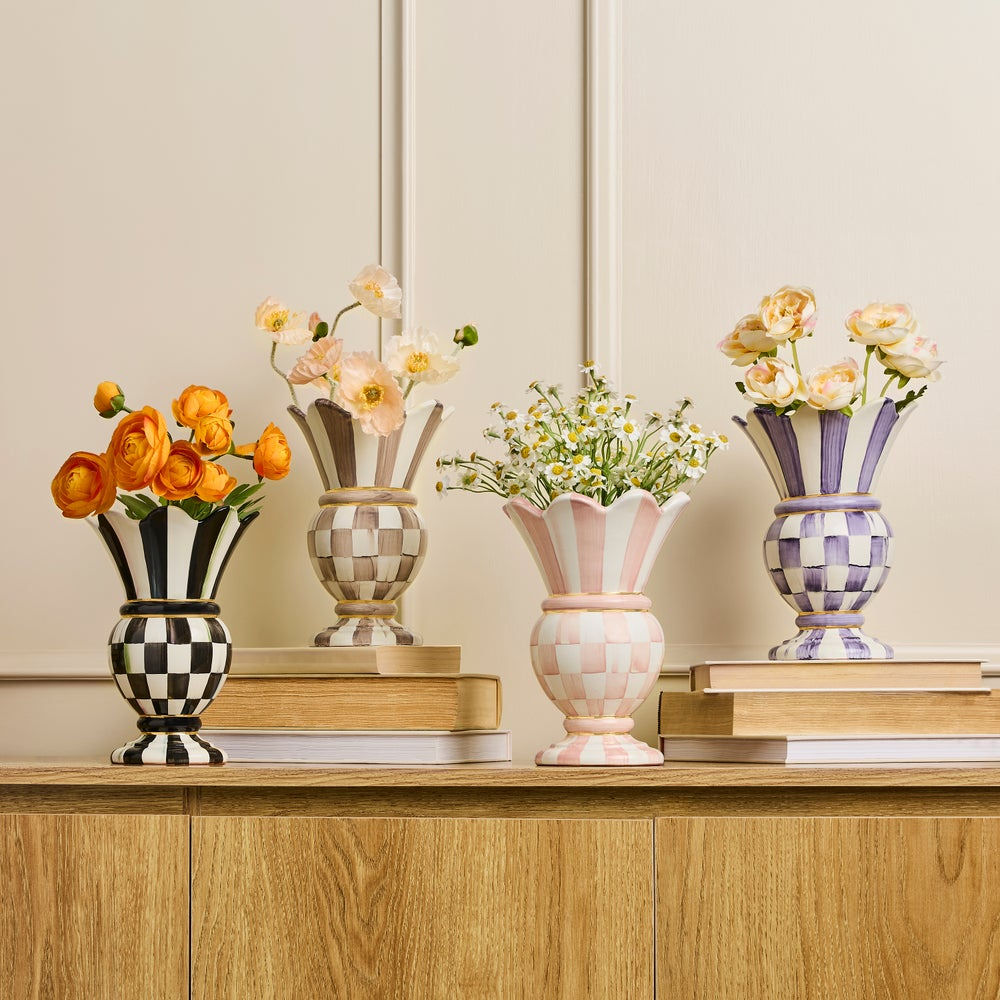 Courtly Check Small Great Vase by MacKenzie-Childs
