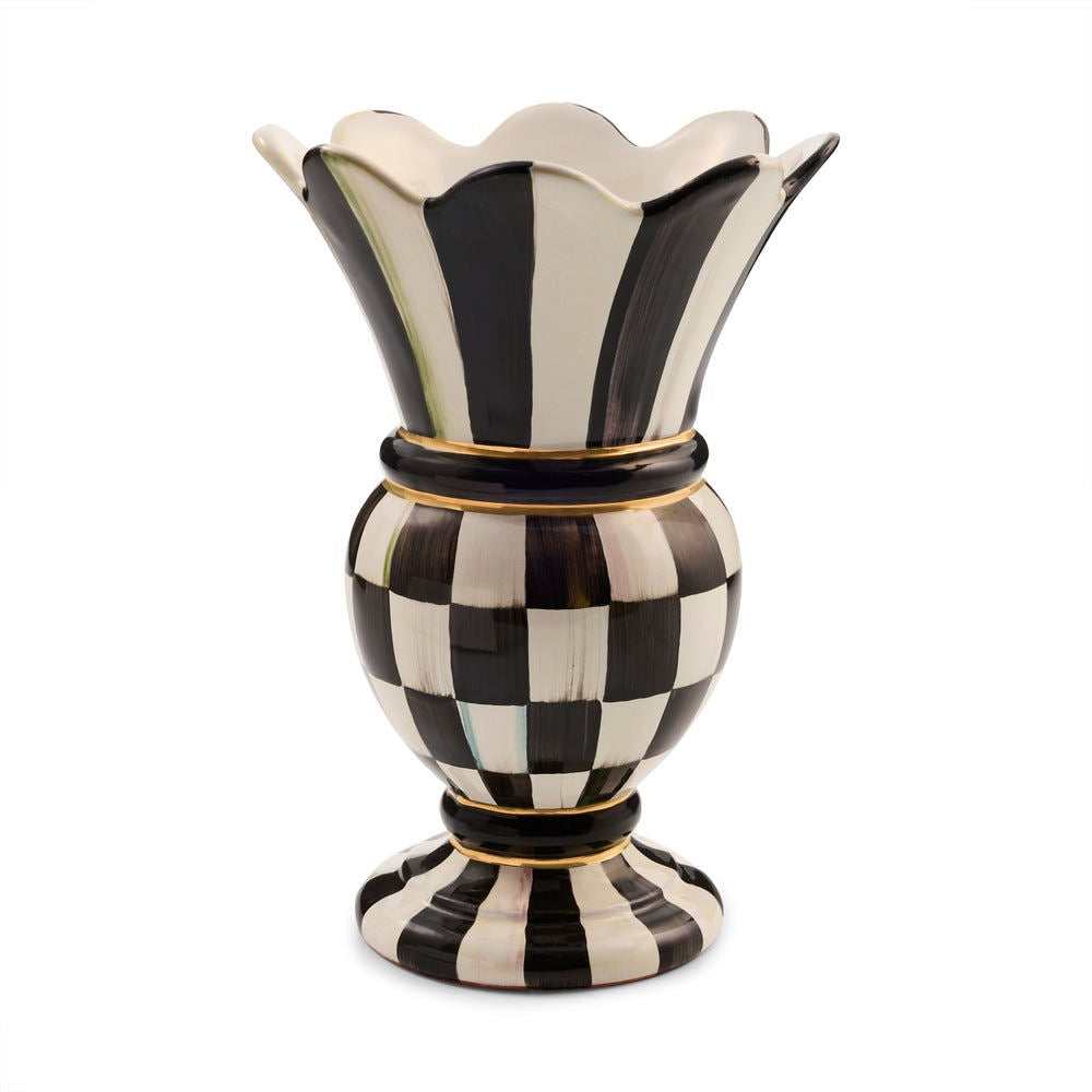 Courtly Check Small Great Vase by MacKenzie-Childs