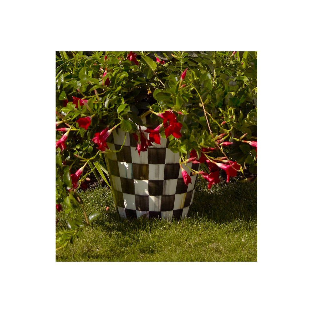 Courtly Check Ceramic Jumbo Garden Pot (41 cm tall)