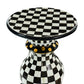 Courtly Check Ceramic Pedestal Table Base by MacKenzie-Childs