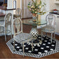 Courtly Check Ceramic Pedestal Table Base by MacKenzie-Childs