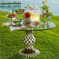 Courtly Check Ceramic Pedestal Table Base by MacKenzie-Childs