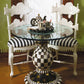 Courtly Check Ceramic Pedestal Table Base by MacKenzie-Childs