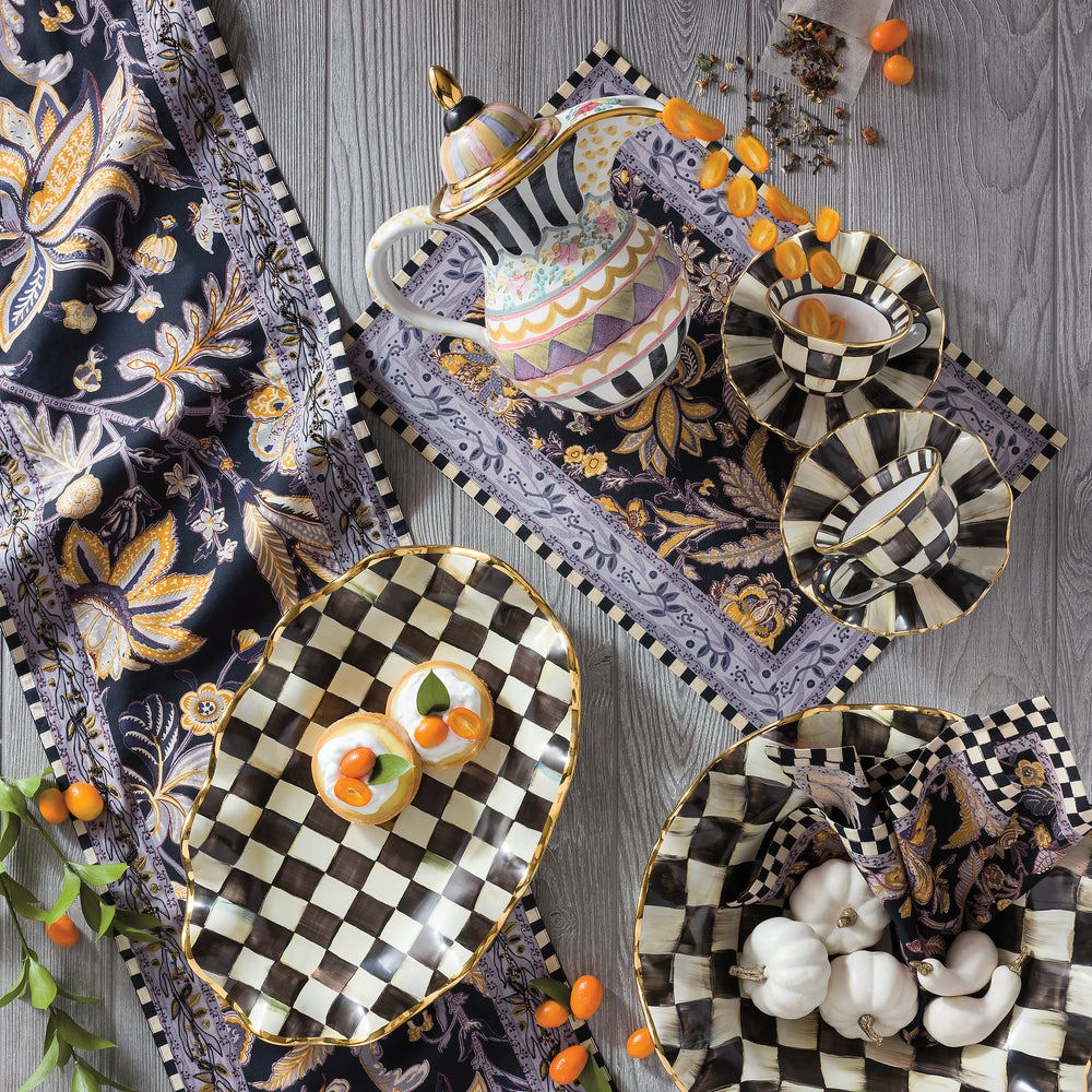 Courtly Check Ceramic Serving Platter by MacKenzie-Childs