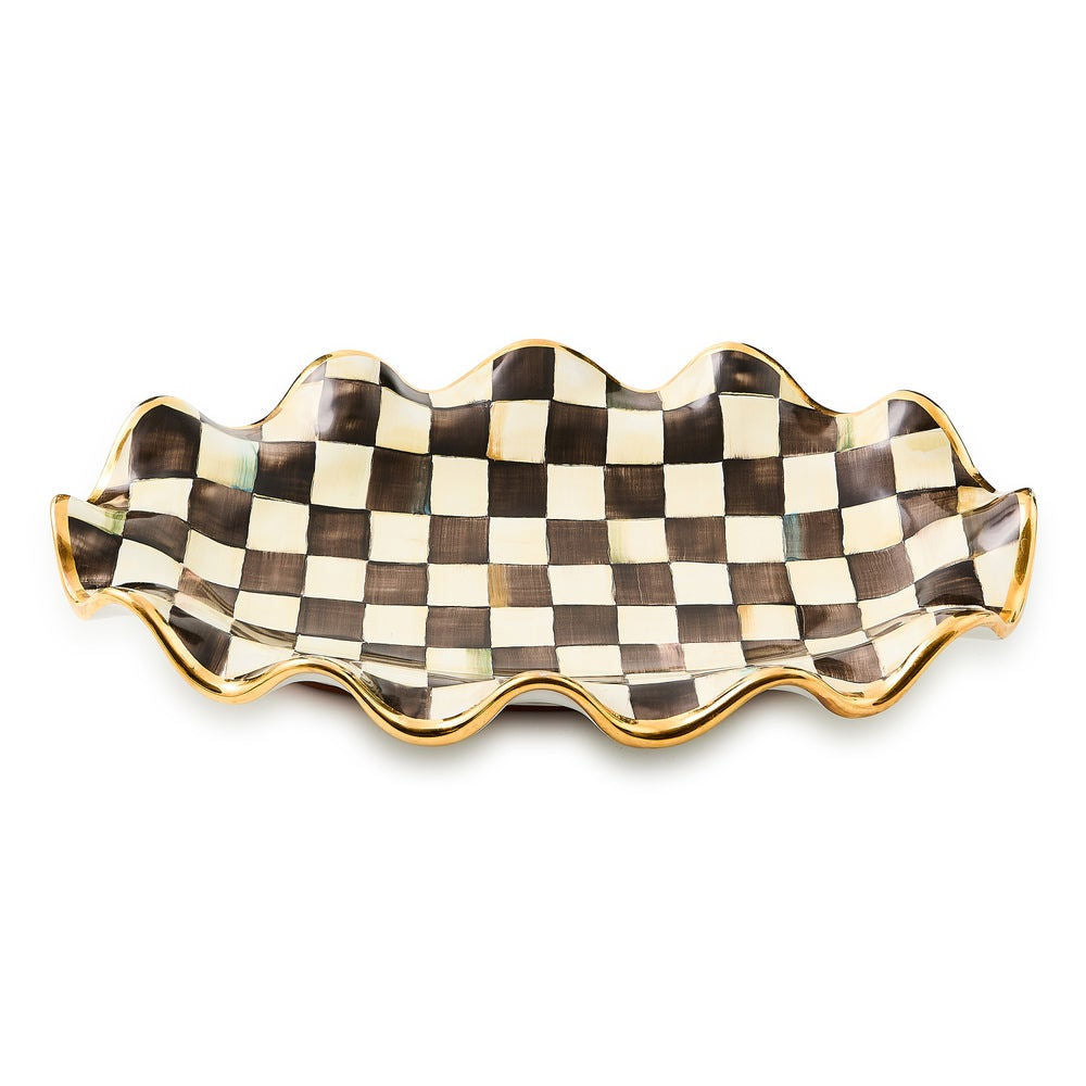 Courtly Check Ceramic Serving Platter by MacKenzie-Childs