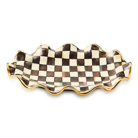 Courtly Check Ceramic Serving Platter by MacKenzie-Childs