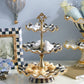 Courtly Check Ceramic Three Tier Sweet Stand by MacKenzie-Childs