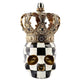 MacKenzie-Childs Courtly Check Crowned Skull
