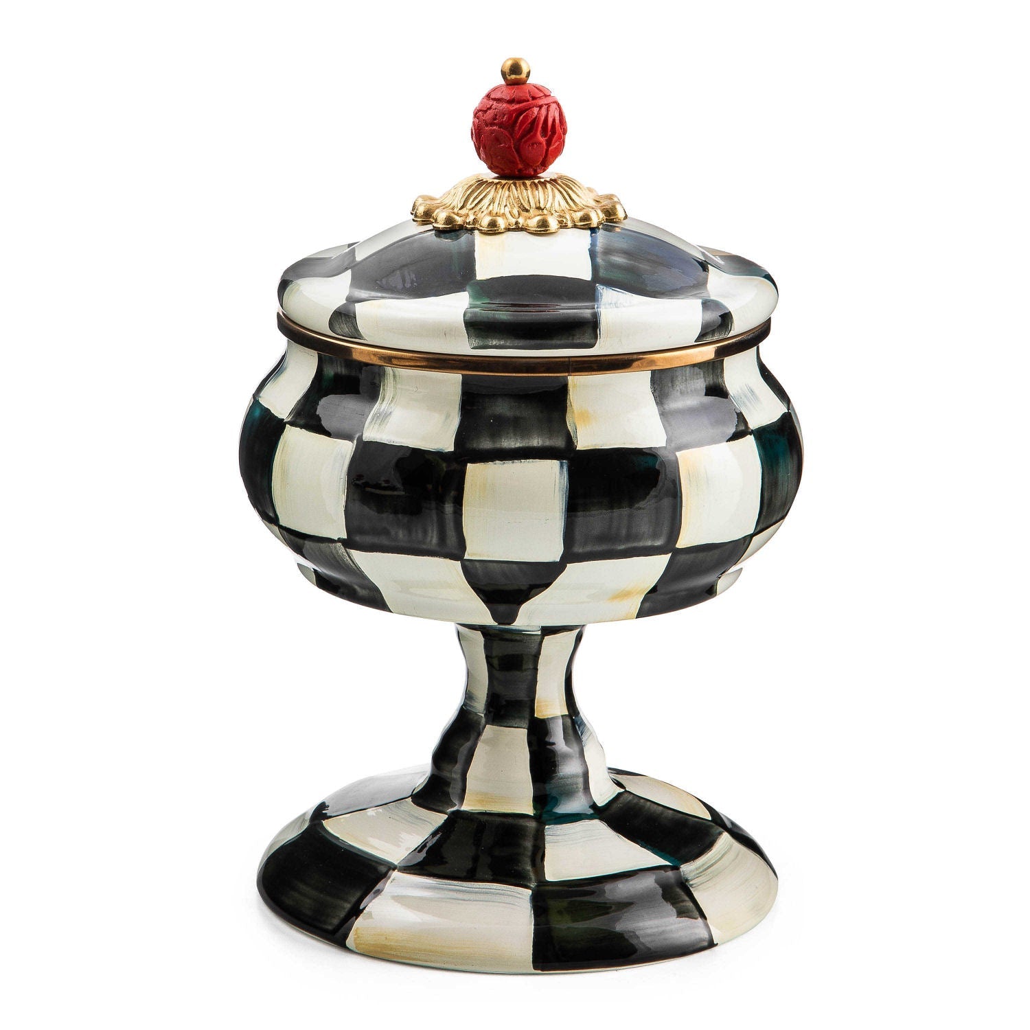 Courtly Check Curiosity Pot - |VESIMI Design| Luxury Bathrooms and Home Decor