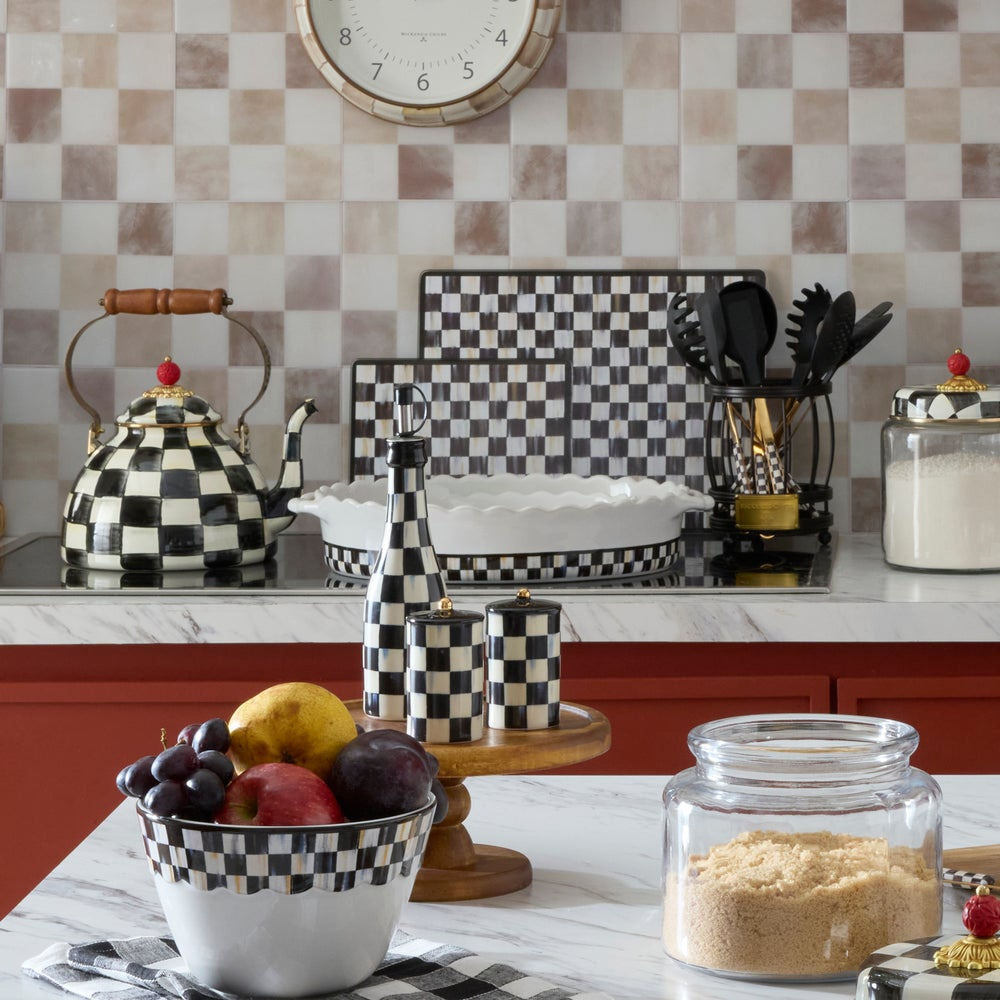 Courtly Check Everyday Large Oval Baker by Mackenzie-Childs