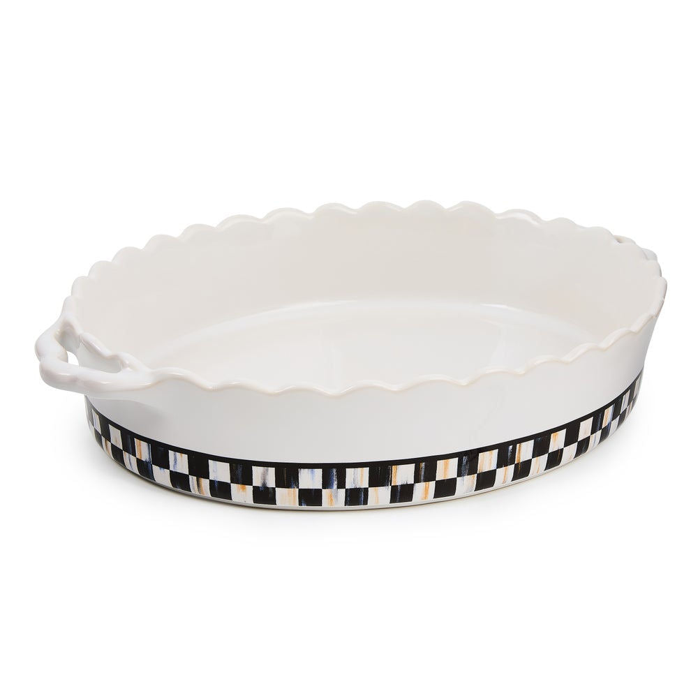 Courtly Check Everyday Large Oval Baker by Mackenzie-Childs