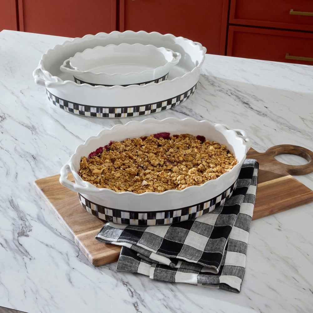 Courtly Check Everyday Medium Oval Baker Mackenzie-Childs