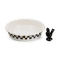 Courtly Check Everyday Pie Plate with Pie Bird Mackenzie-Childs