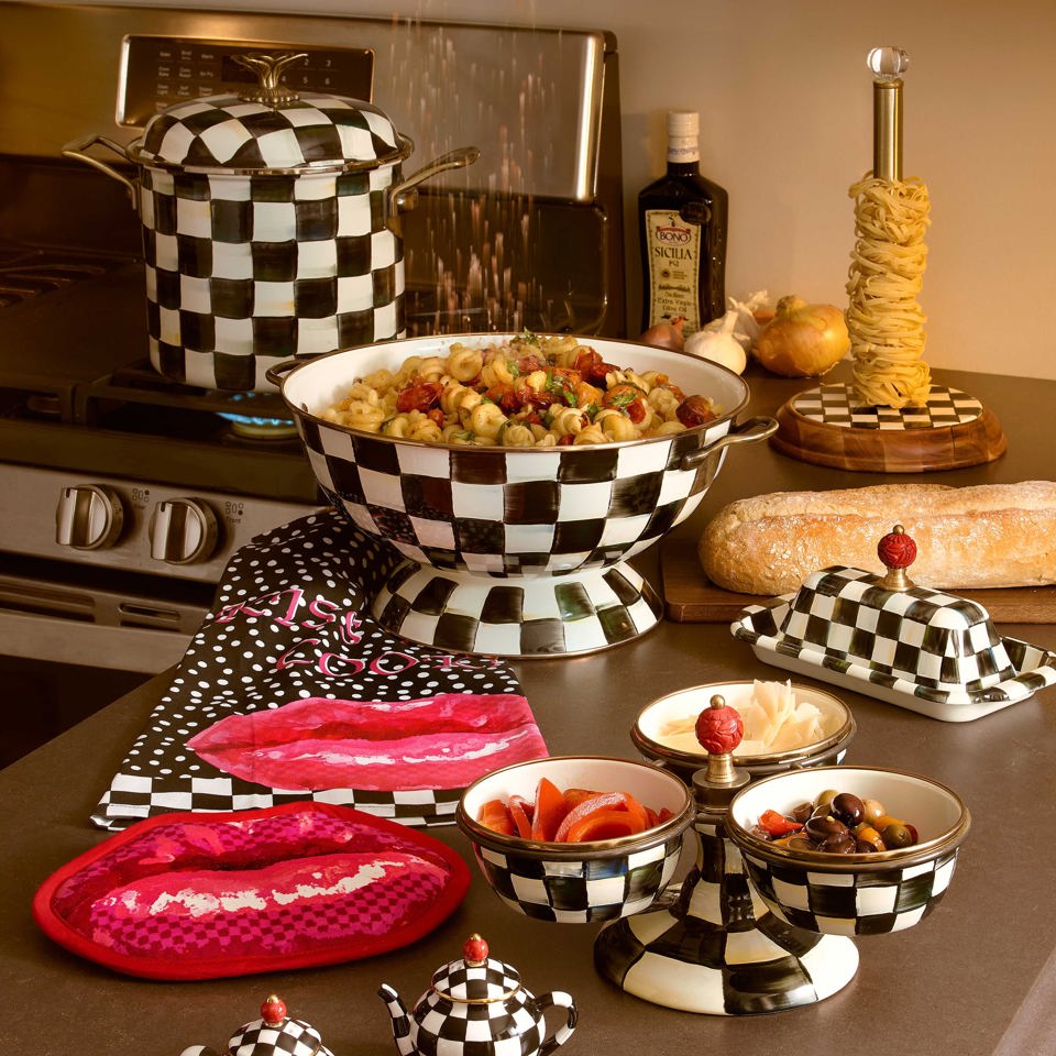 Courtly Check Everything Bowl Large by Mackenzie Childs - |VESIMI Design|