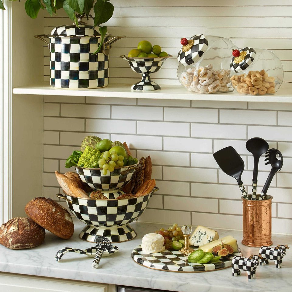 Courtly Check Everything Bowl Large by Mackenzie Childs - |VESIMI Design|