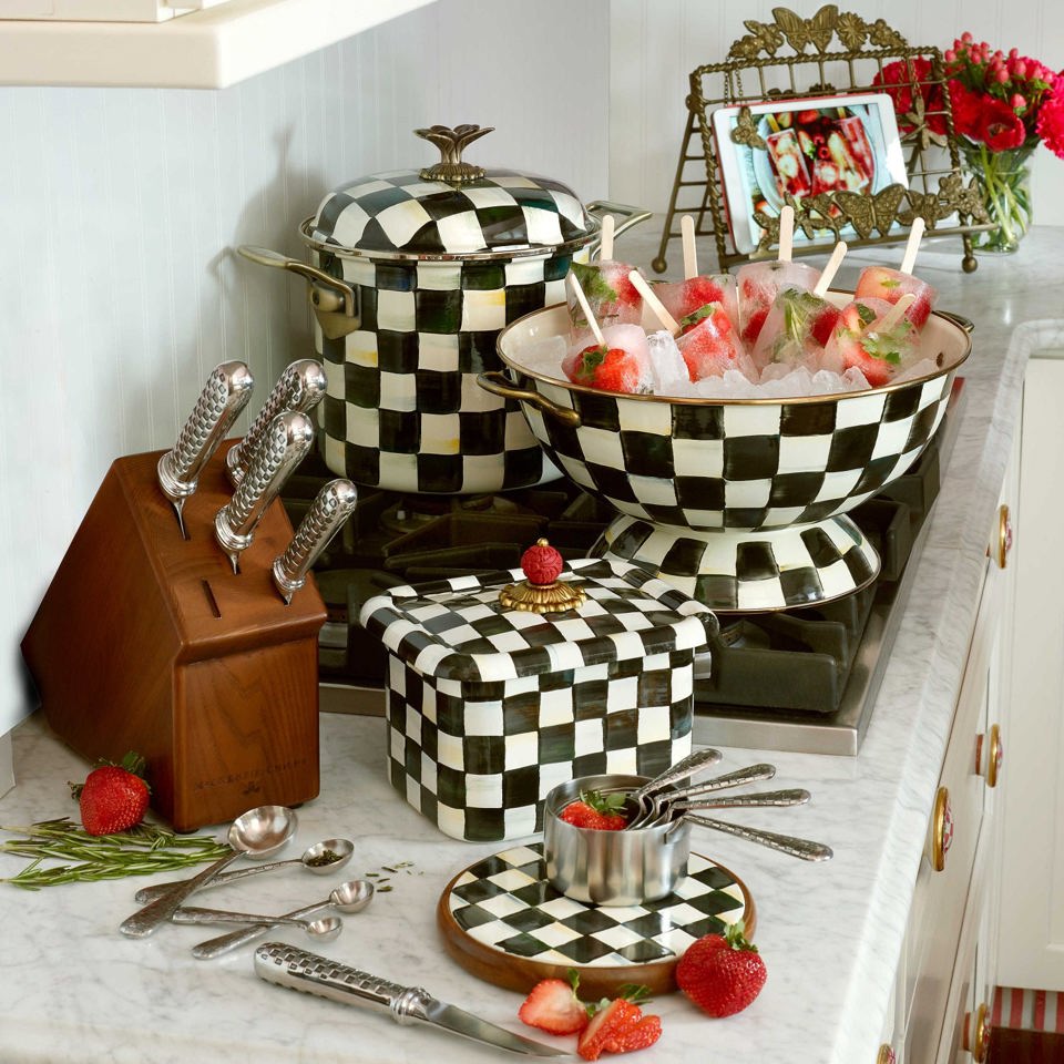 Courtly Check Everything Bowl Large by Mackenzie Childs - |VESIMI Design|