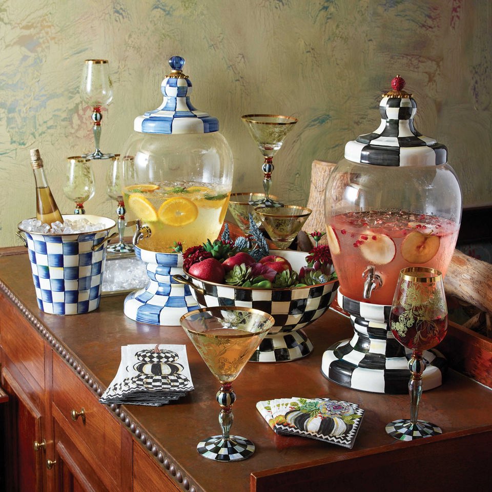 Courtly Check Everything Bowl Large by Mackenzie Childs - |VESIMI Design|