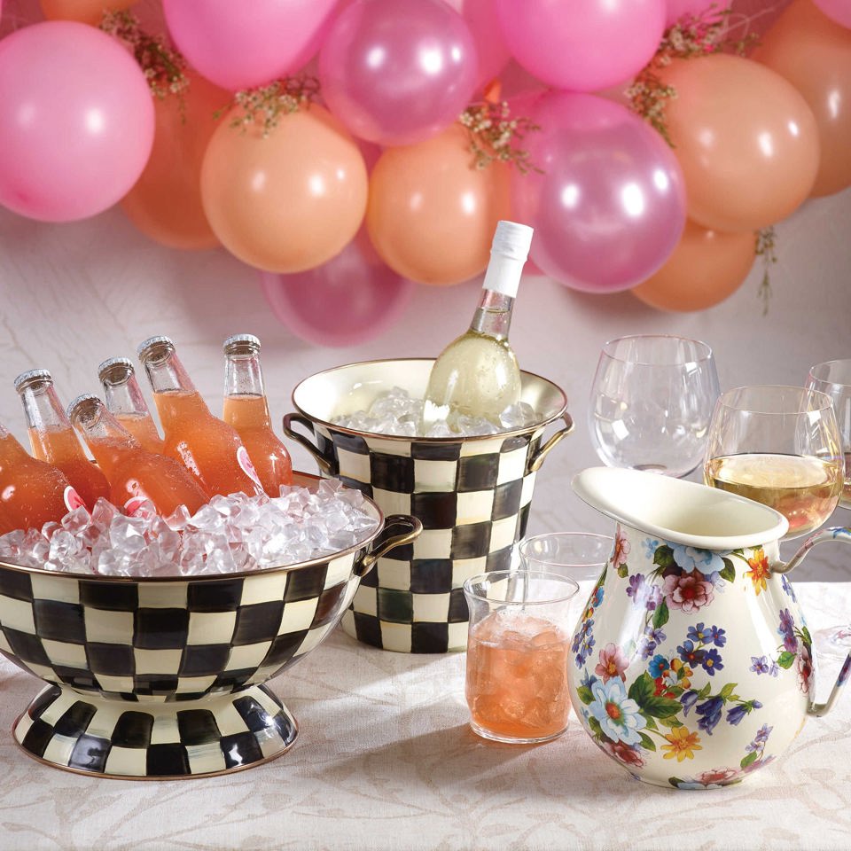 Courtly Check Everything Bowl Large by Mackenzie Childs - |VESIMI Design|