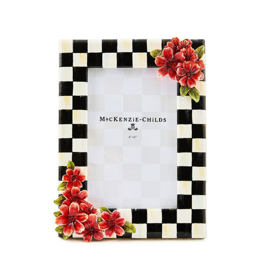 Courtly Check Floral 4" x 6" Frame by MacKenzie-Childs