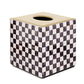 Courtly Check Glass Boutique Tissue Box Cover by MacKenzie-Childs