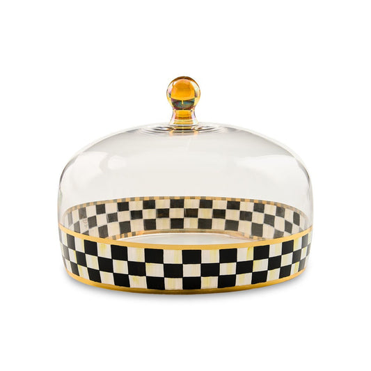Courtly Check Glass Cake Dome by MacKenzie-Childs