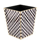Courtly Check Glass Waste Bin by MacKenzie-Childs