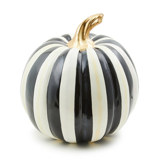 Courtly Stripe Glossy Medium Pumpkin MacKenzie-Childs
