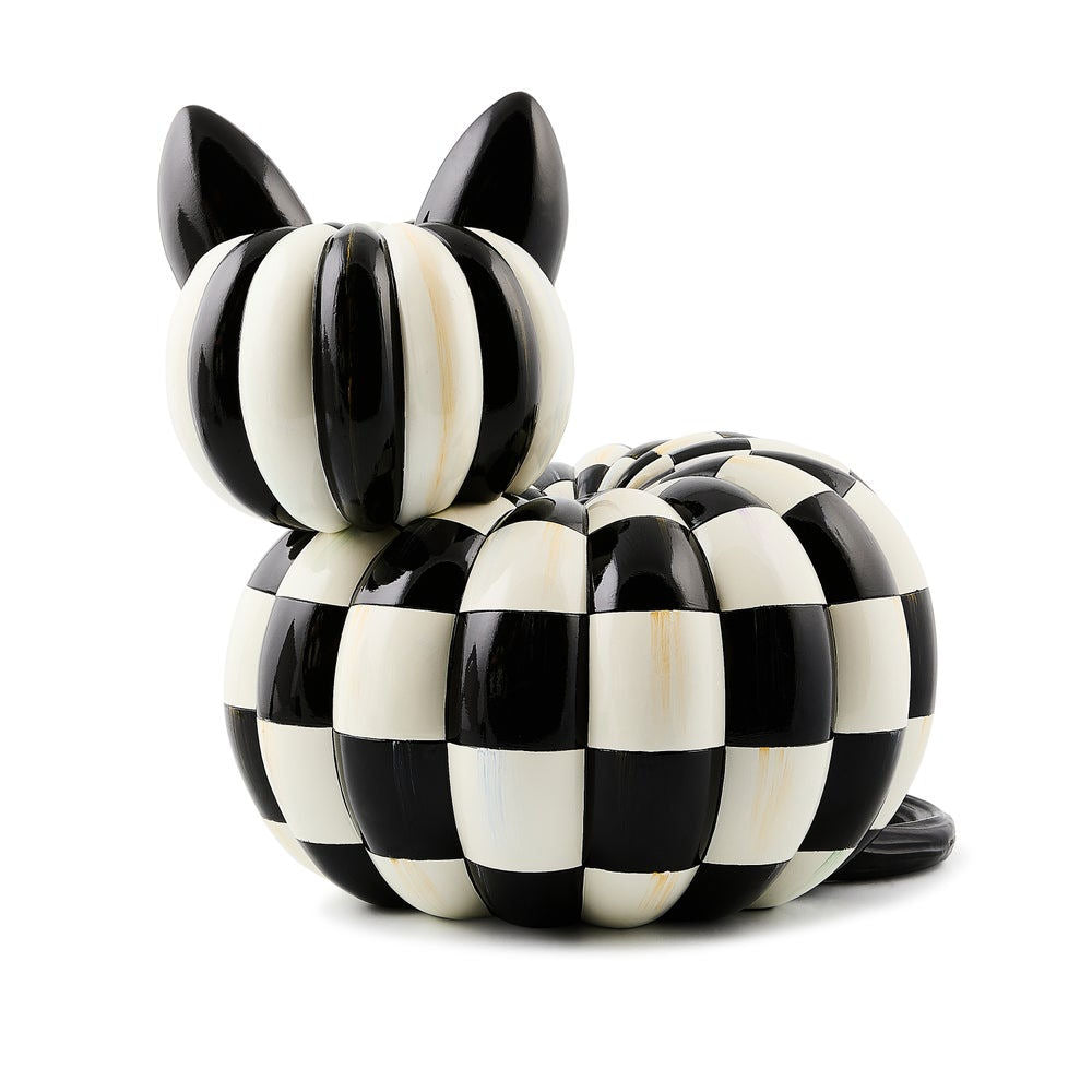 Checker Patterned Cat Courtly Check Illuminated Cat by MacKenzie-Childs – |VESIMI Design|