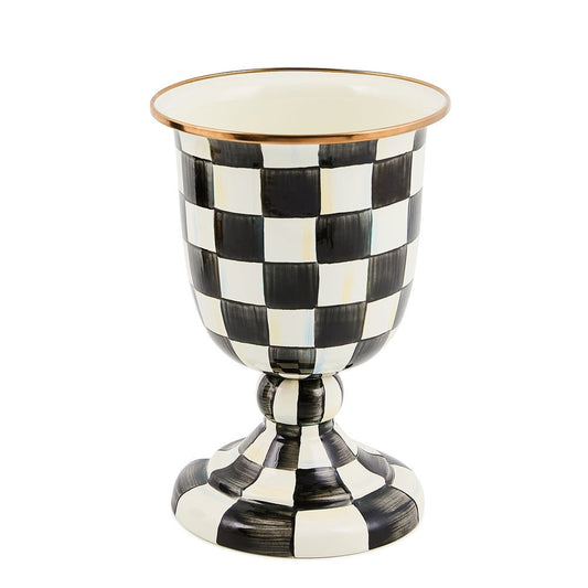 Courtly Check Pedestal Vase MacKenzie-Childs