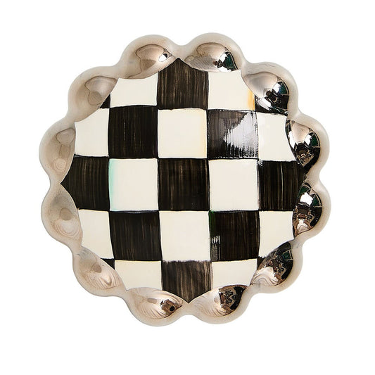 Courtly Check Platinum Round Knob by MacKenzie-Childs