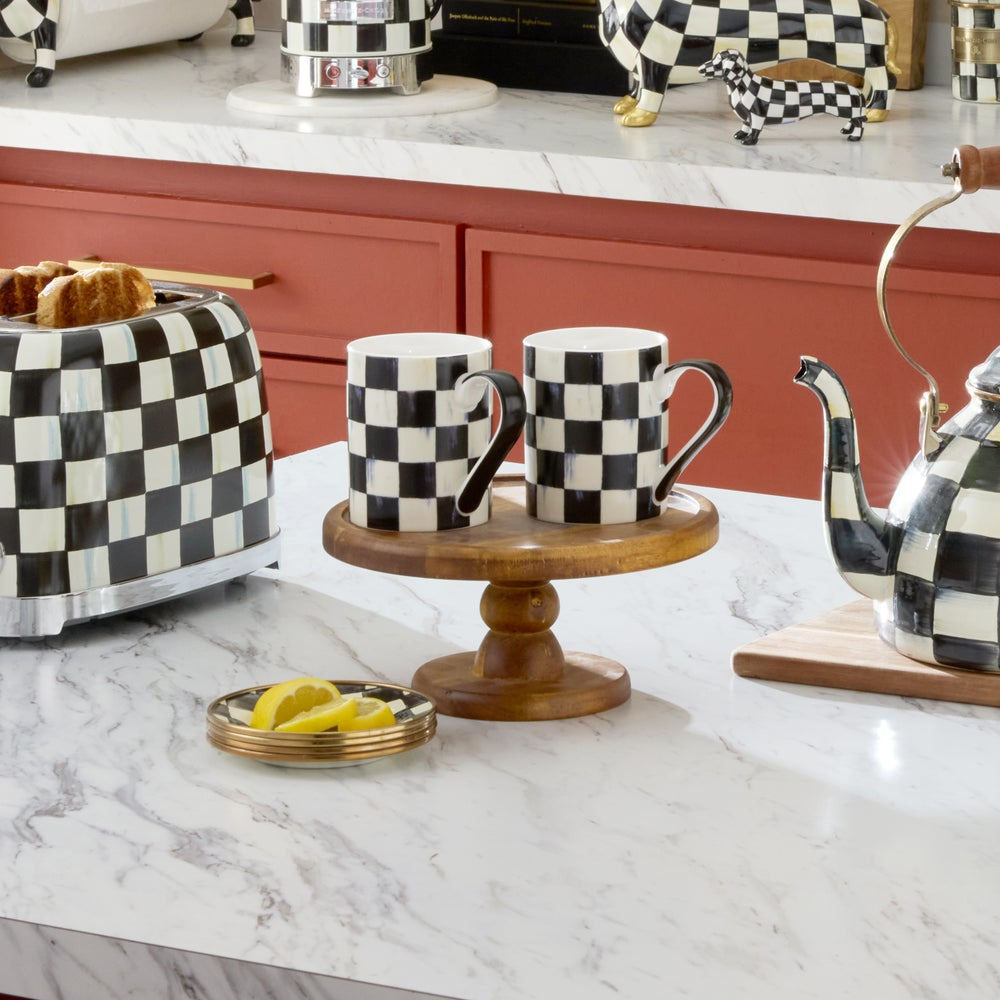 Courtly Check Porcelain Mug by MacKenzie-Childs