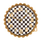 Courtly Check Scalloped Desk Clock MacKenzie-Childs