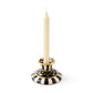 Courtly Check Small Ceramic Candlestick, handmade in Aurora