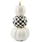 Courtly Check Stacked Illuminated Pumpkins by MacKenzie-Childs